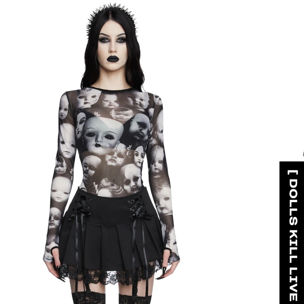 NWOT XXL Dollskill Sheer Babydoll Wayward Souls Plus Top